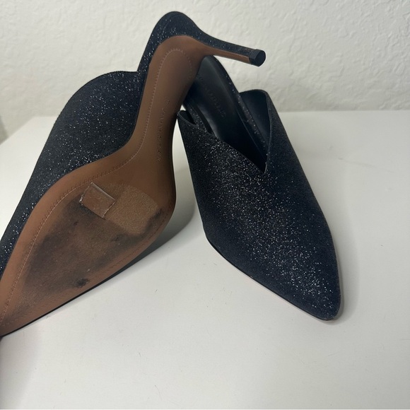 Banana Republic Glitter Mule Pump in Black Size 8.5 - Picture 9 of 12